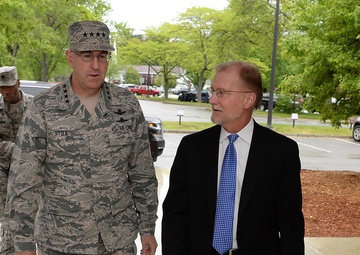 Hyten visits Hanscom