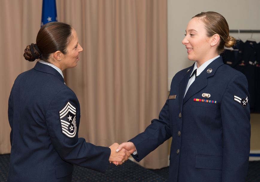 Enlisted Airmen promoted during ceremony