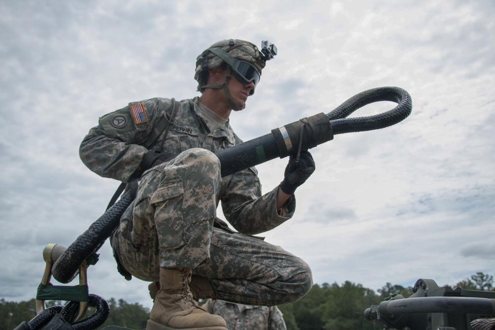 Artillery sling load ops at XCTC 17-04