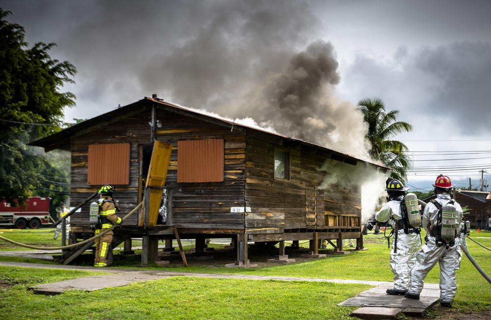 Up in flames: Fire Department conducts live fire training