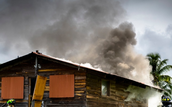 Up in flames: Fire Department conducts live fire training