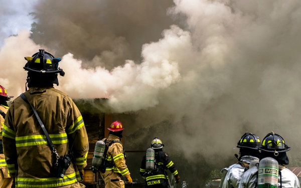 Up in flames: Fire Department conducts live fire training