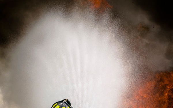 Up in flames: Fire Department conducts live fire training