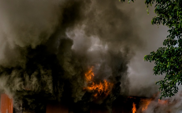 Up in flames: Fire Department conducts live fire training