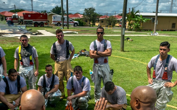 Up in flames: Fire Department conducts live fire training