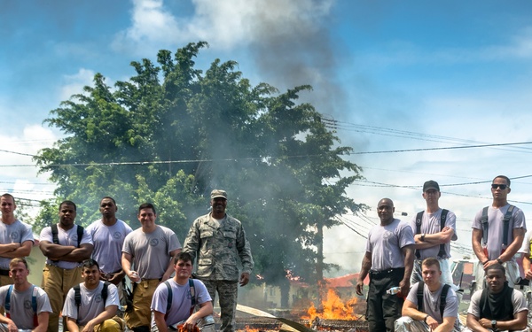 Up in flames: Fire Department conducts live fire training