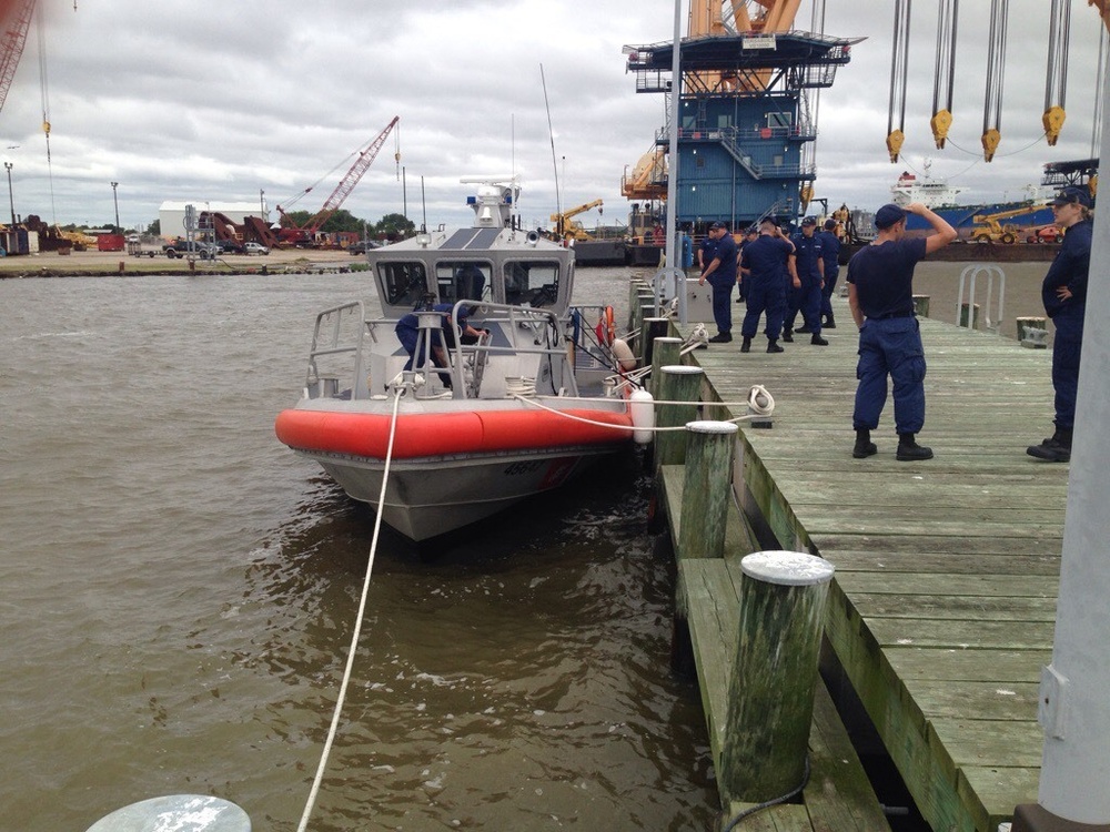 Coast Guard Station Sabine Pass prepares for Tropical Storm Cindy