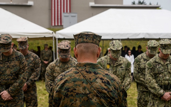 Marine Corps Security Force Battalion Bangor Conducts Relief and Appointment Ceremony