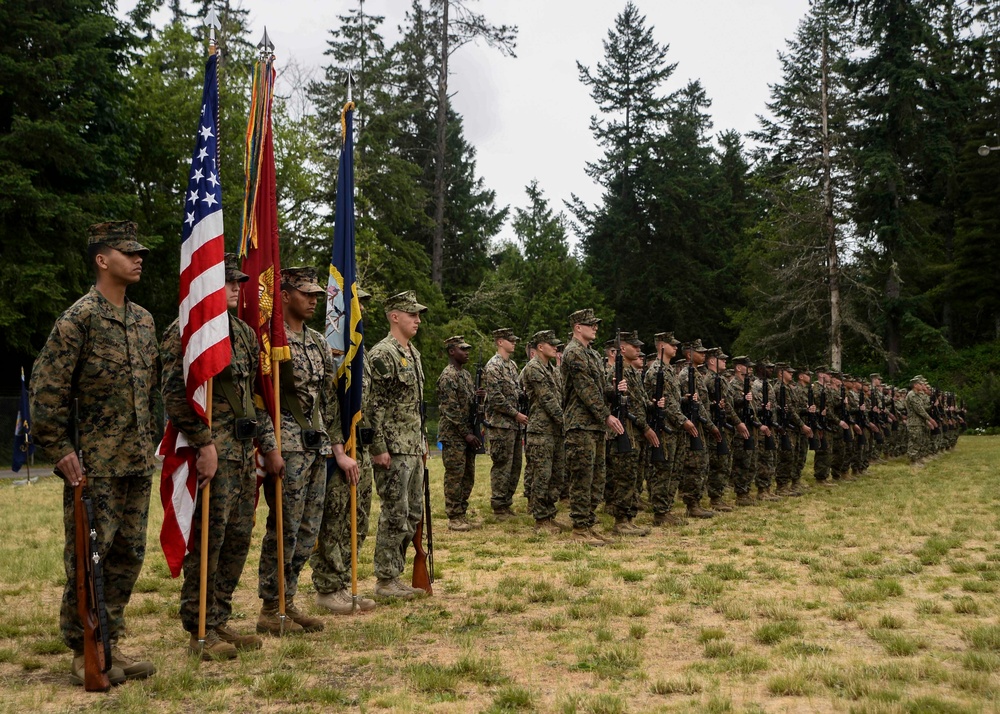 Marine Corps Security Force Battalion Bangor Conducts Relief and Appointment Ceremony