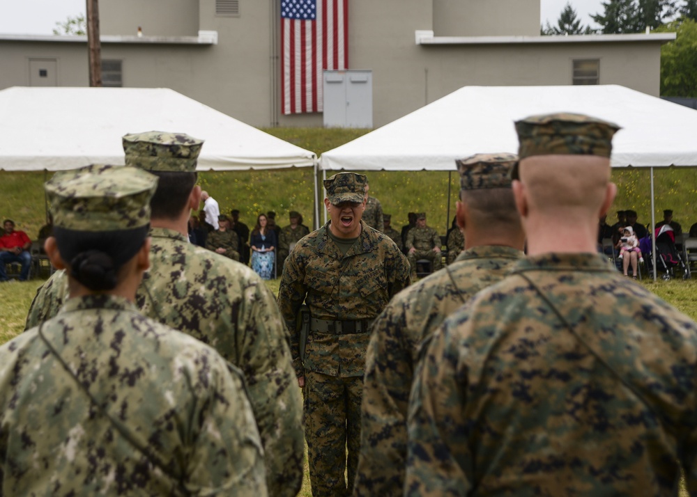 Marine Corps Security Force Battalion Bangor Conducts Relief and Appointment Ceremony