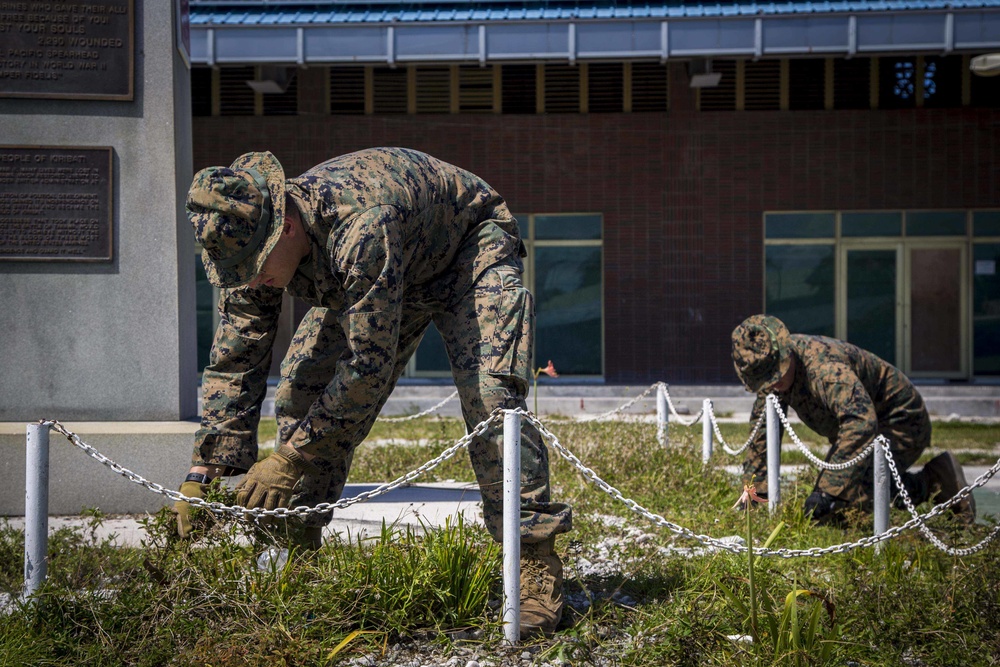 Tarawa Memorial Cleanup