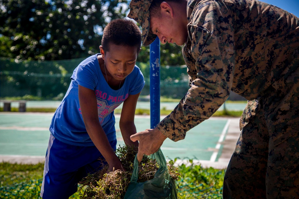 Tarawa Memorial Cleanup