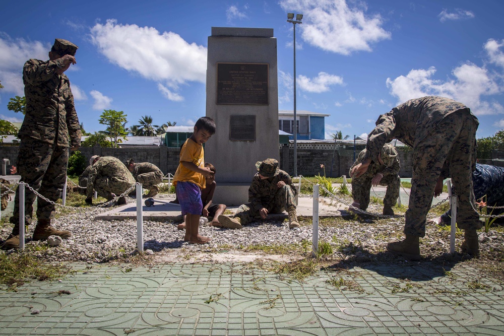 Tarawa Memorial Cleanup