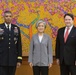 Gen. Brooks, Chargé d’Affaires Knapper, Minister Kang Meet for First Time