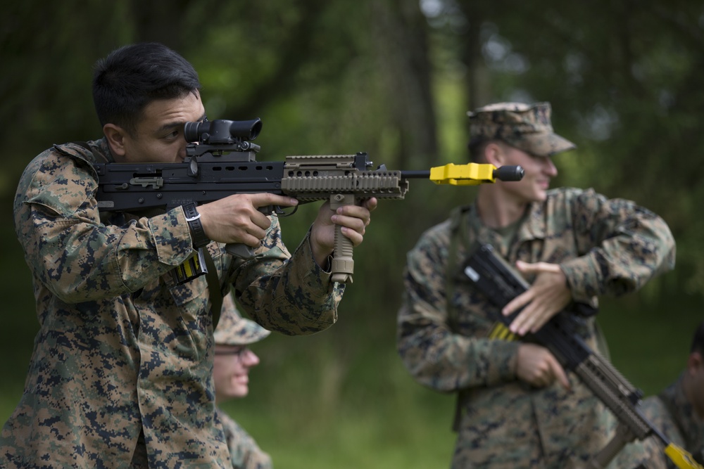 U.S. Marines and British soldiers team up for Exercise Phoenix Odyssey