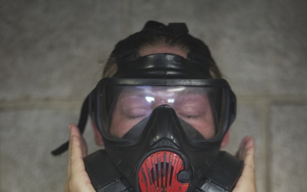 Alpha and Papa Company go through the Gas Chamber