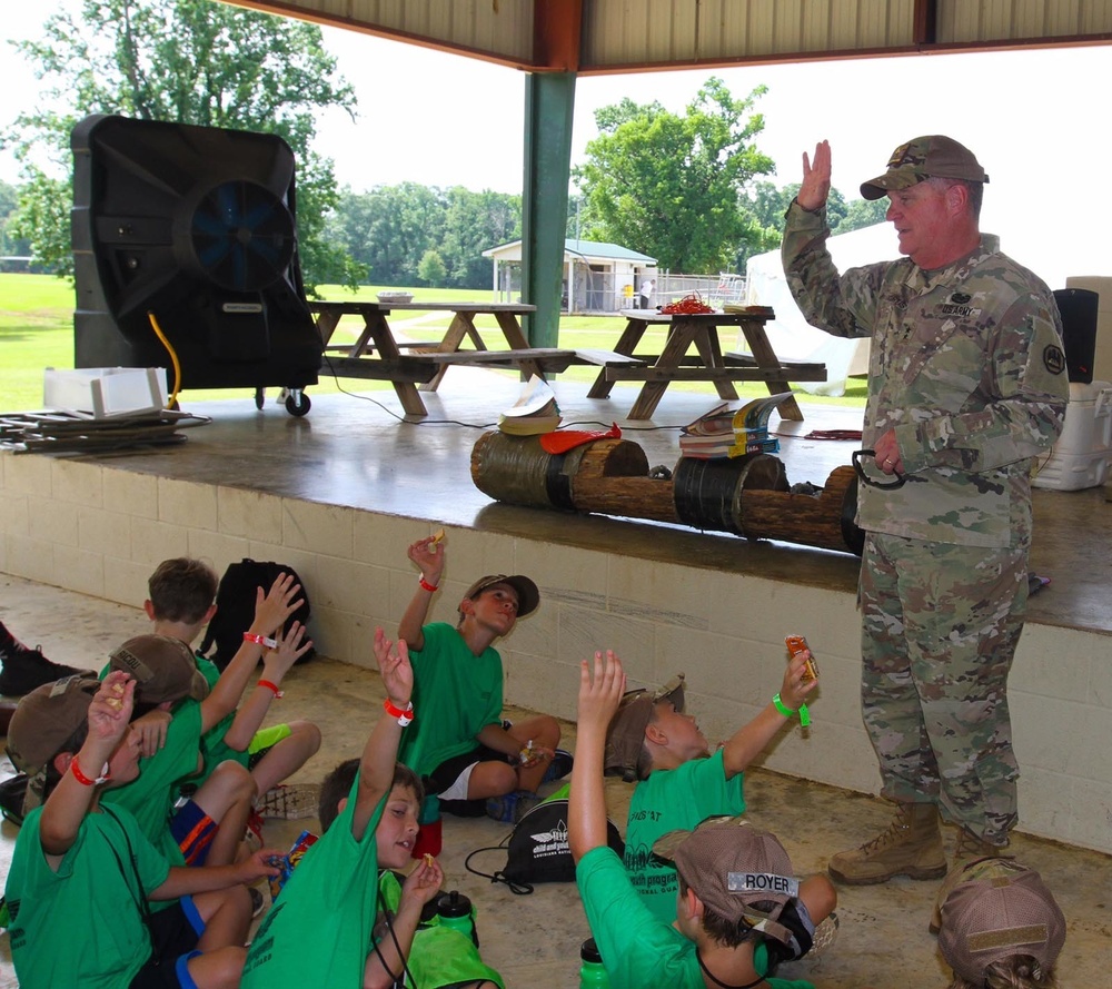 La. Guard holds military kids’ camp, adjutant general visits