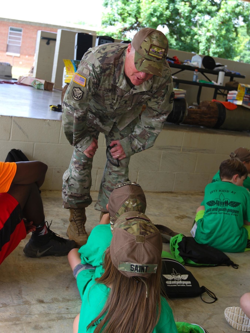 La. Guard holds military kids’ camp, adjutant general visits