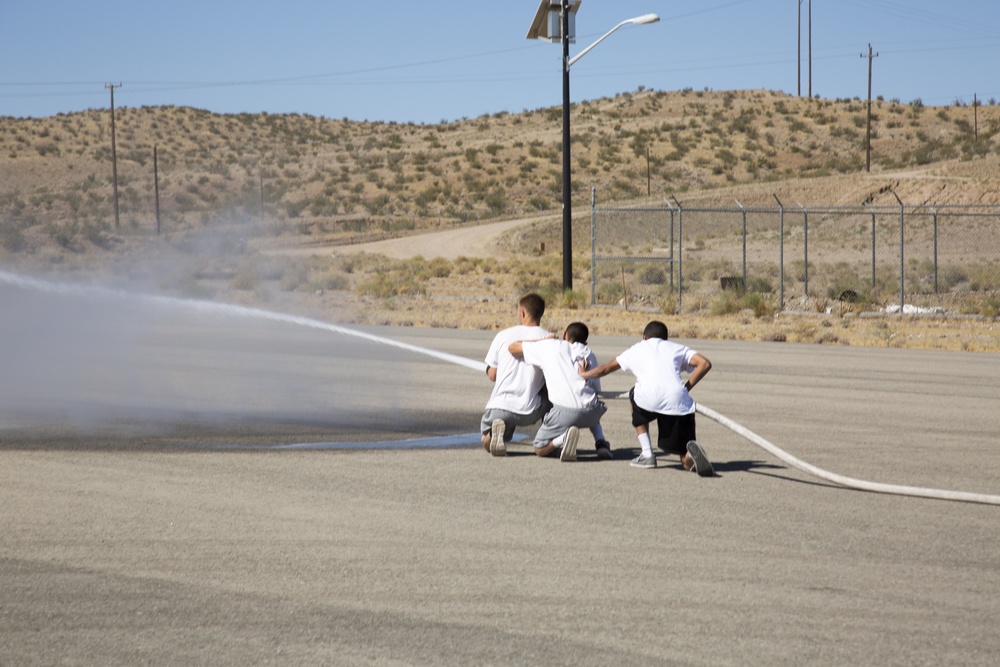 Military style summer training on MCLB Barstow
