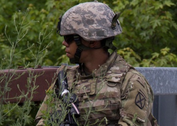 Soldier Provides Security