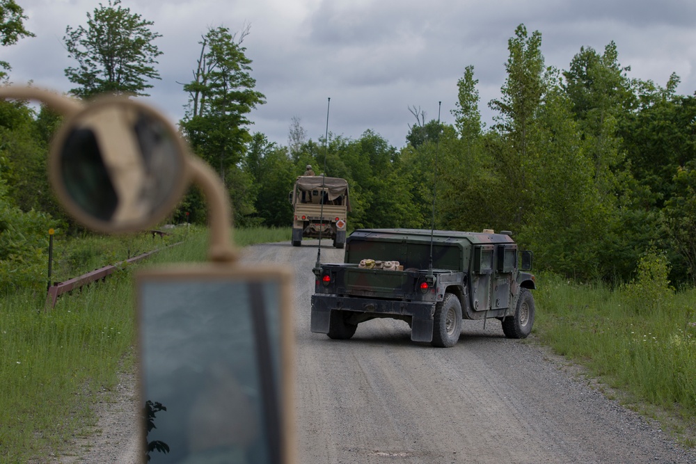 Soldiers Stop for Simulated IED