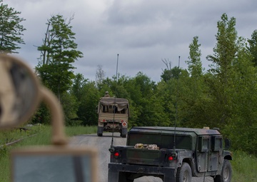 Soldiers Stop for Simulated IED