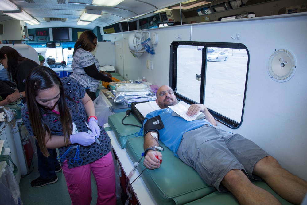 Donating the gift of life aboard MCLB Barstow