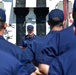 Coast Guard Cutter Munro crewmembers receive a Meritorious Unit Commendation award