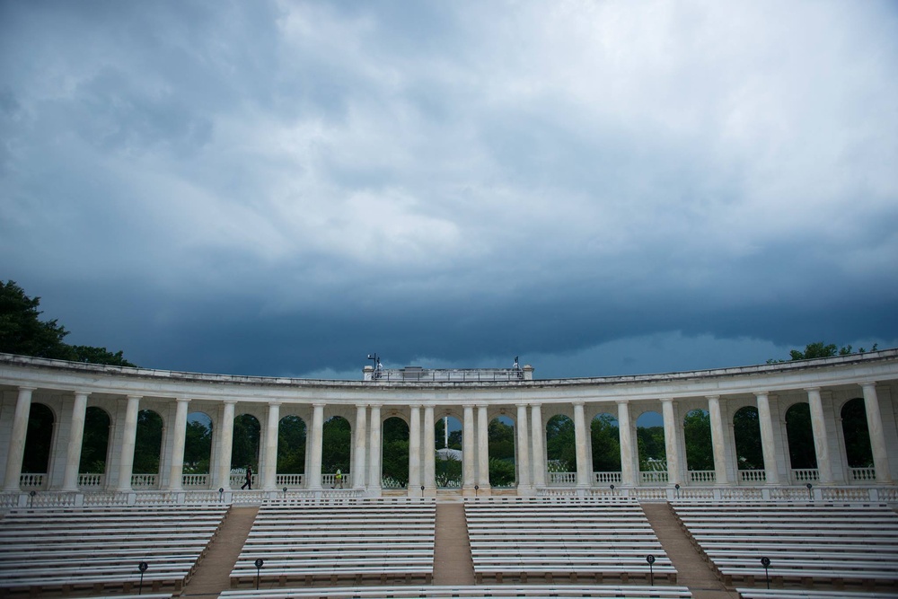 Thunderstorm Rolls Over Arlington National Cemetery