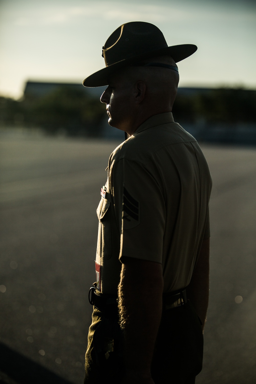 Marine recruits demonstrate discipline through drill on Parris Island