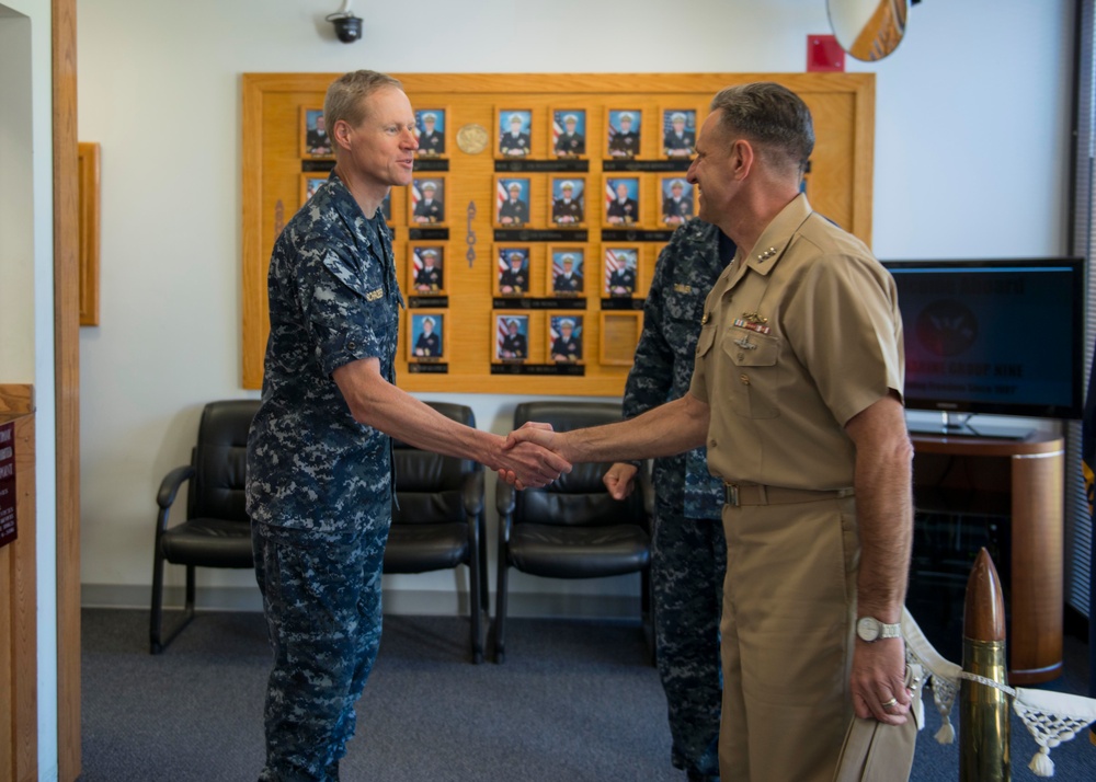 Chief of Naval Personnel Visits Commander, Submarine Group 9