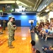 Sailors speak to the children at Estelle S. Campbell Boys and Girl Club