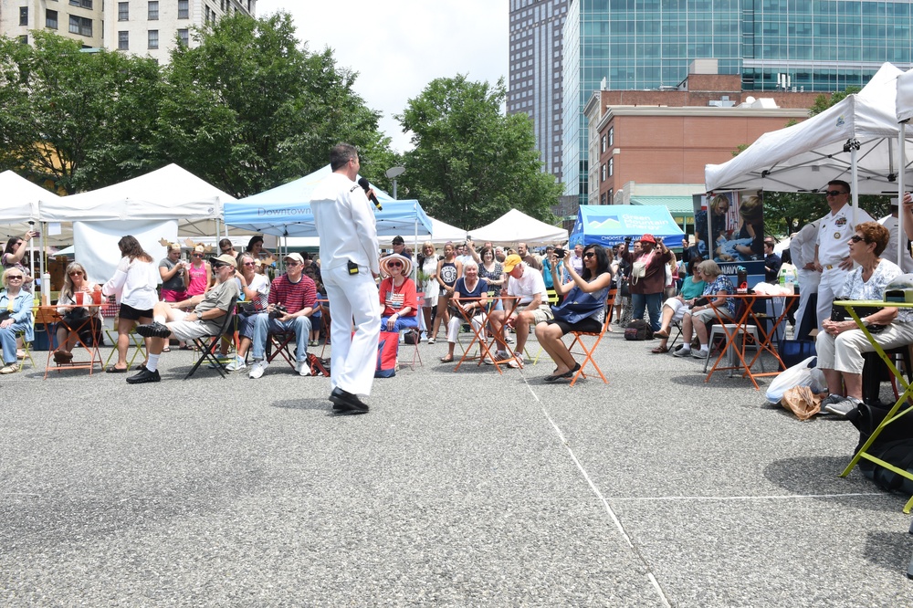 Navy Band Northeast plays a afternoon concert
