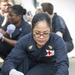 Sailors Aboard USS Bonhomme Richard (LHD 6) Build participate in a mass casualty drill