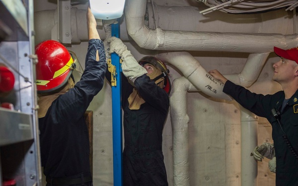 USS Green Bay flooding drill