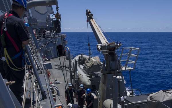 Moving an MK 46 torpedo