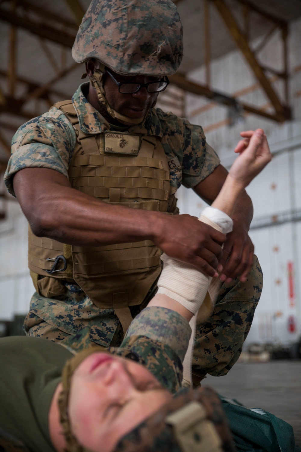 Corpsman up! MRF-E Marines learn combat life-saving techniques