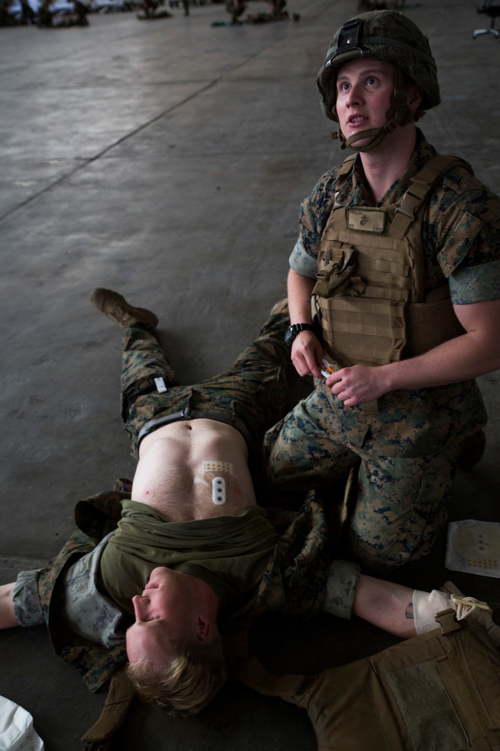 Corpsman up! MRF-E Marines learn combat life-saving techniques