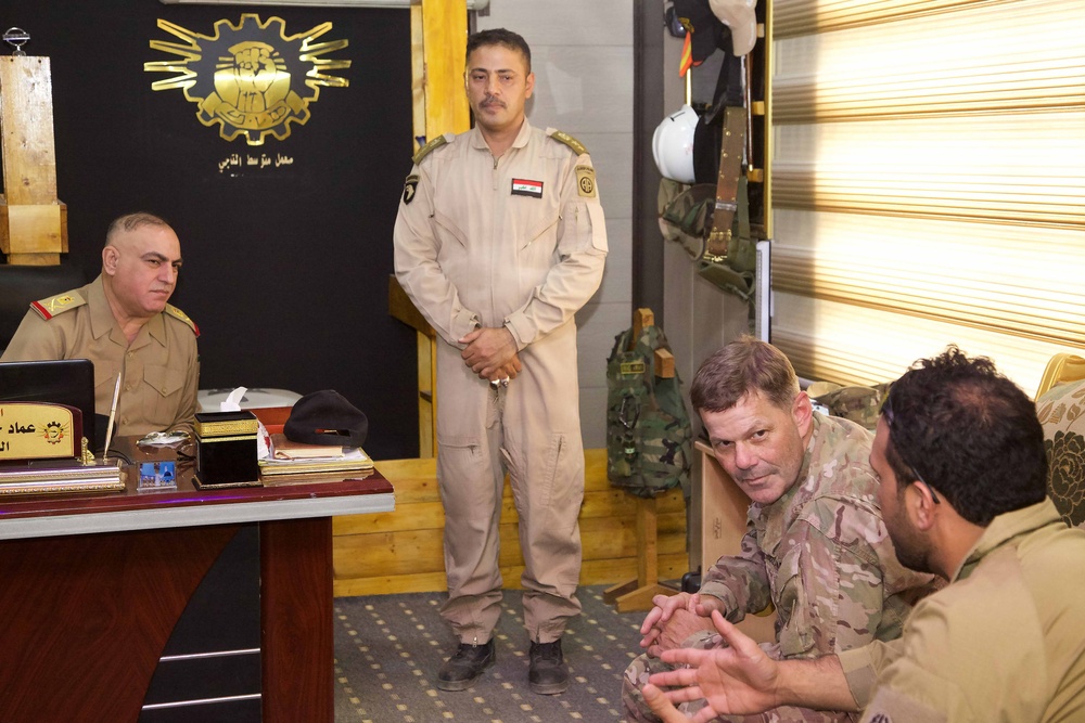 U.S. Army Major General Flem Walker visits Camp Taji, Iraq