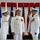 Coast Guard admiral's pass the watch at Change of Command Ceremony