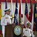 Coast Guard Adm. Peter Brown speaks at change of command ceremony