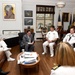 William Peduto Mayor of Pittsburgh, meets to Rear Admiral Jeff Hughes