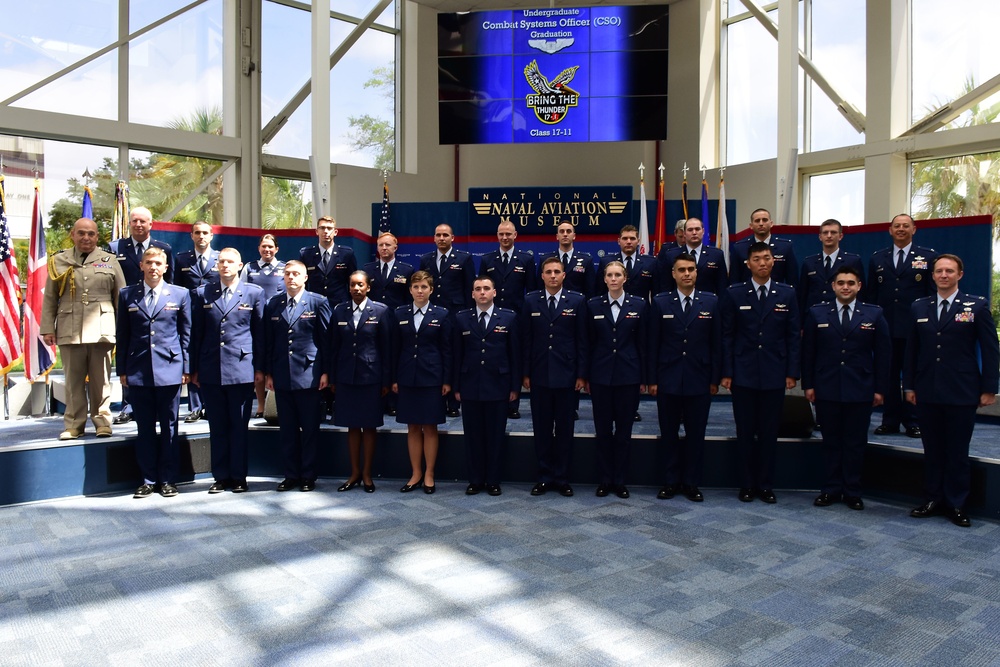 Senior NATO Airman visits Air Force school at Navy base