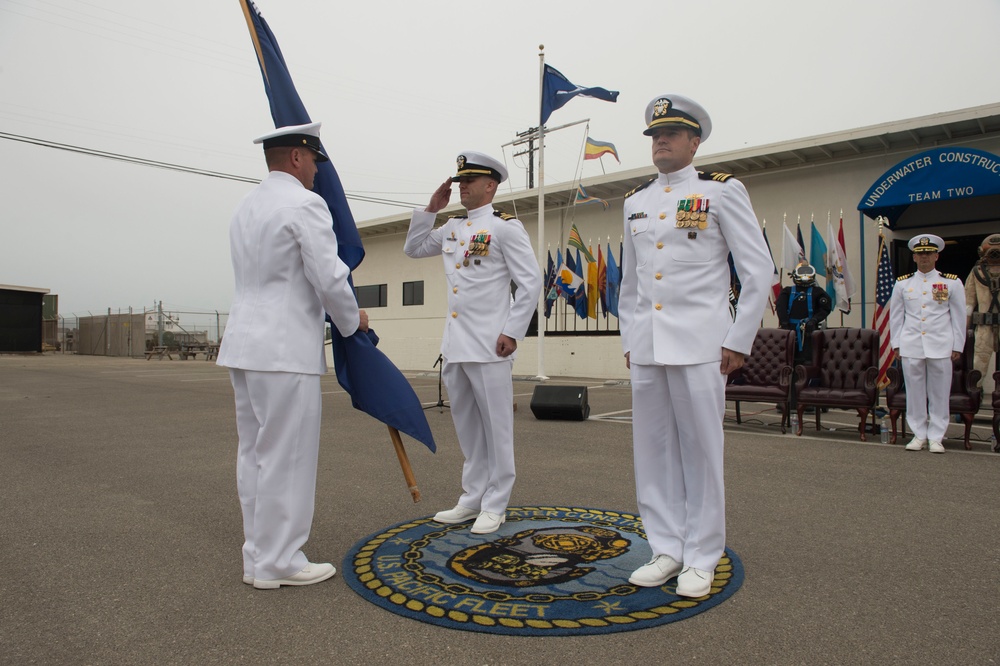 UCT 2 Conducts Change of Command