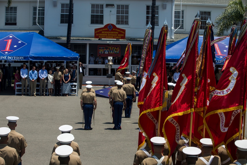 1st Marine Division Change of Command