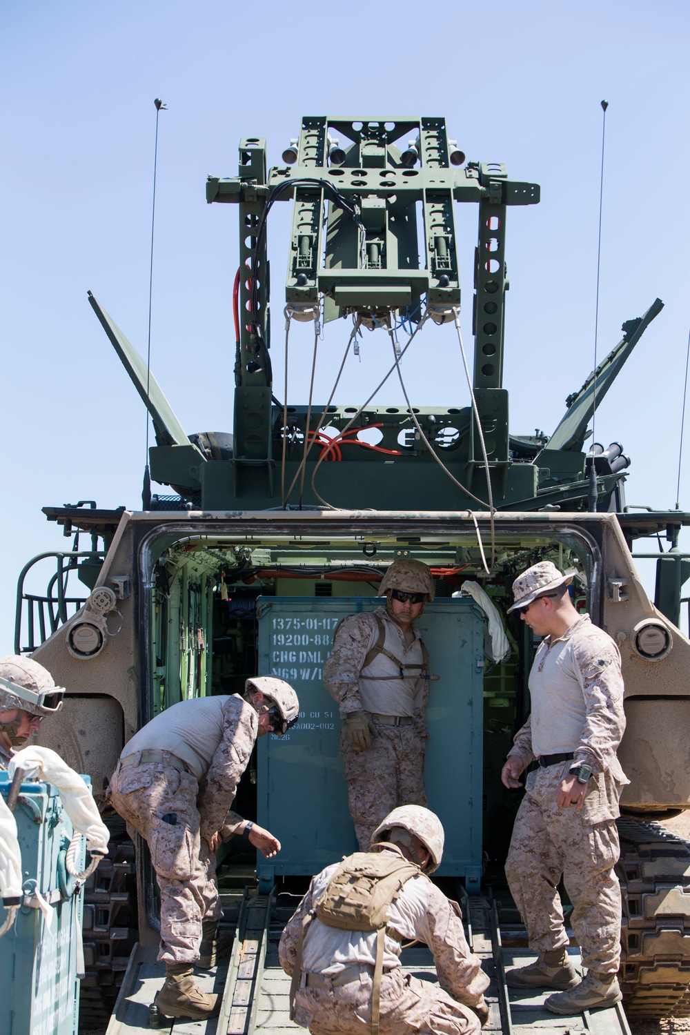 Mine Clearance assets are integrated onto AAVs