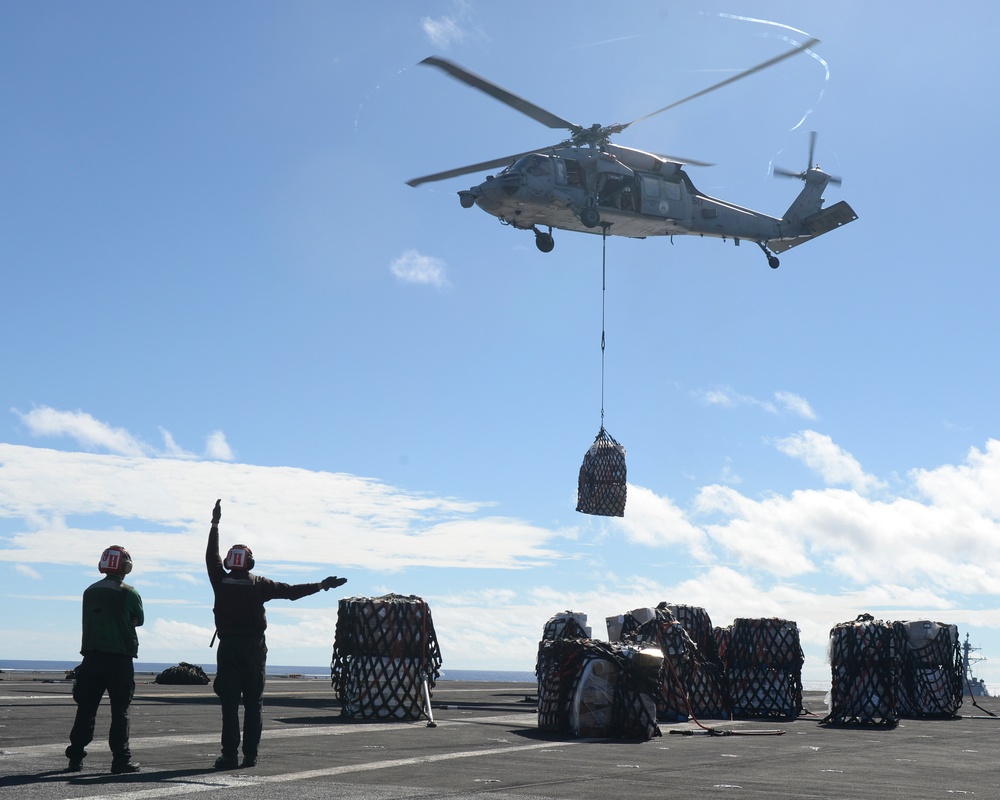 Sailor Directs Helicopter