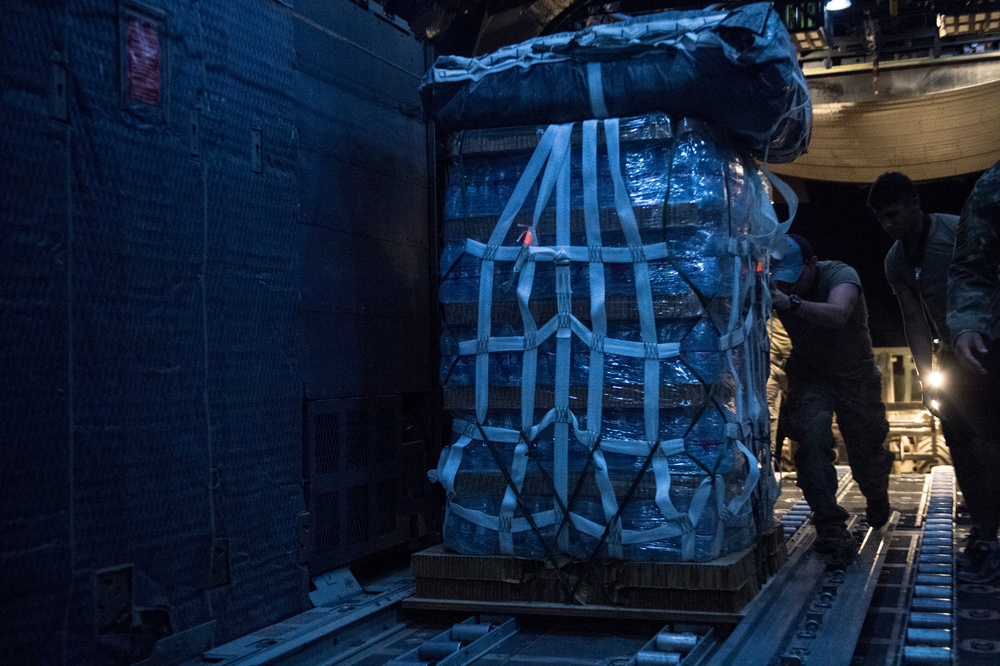 Coalition Resupply Air Drop in Syria