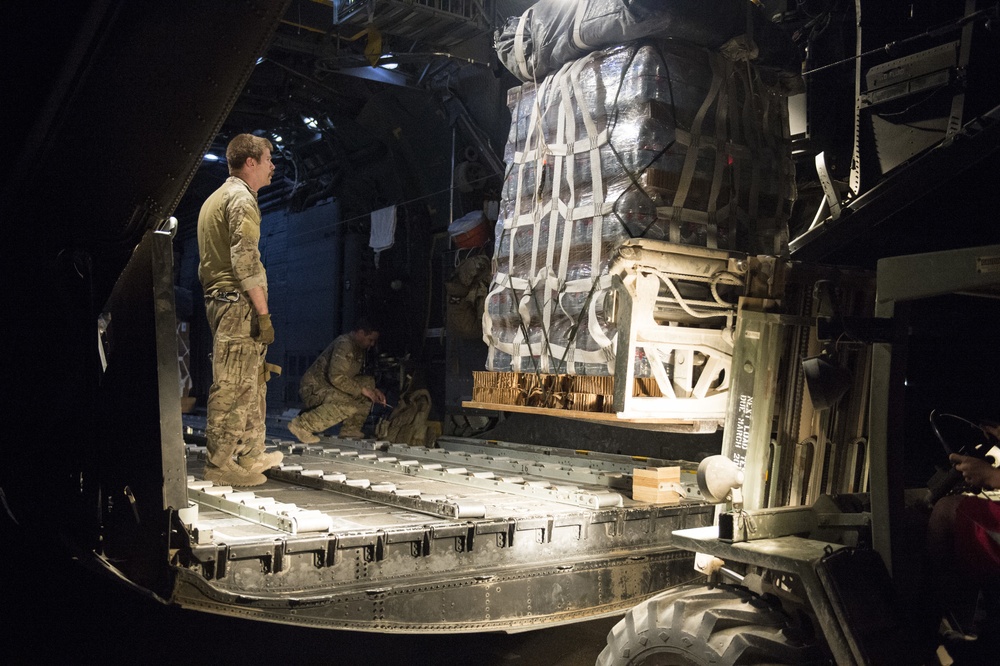 Coalition Resupply Air Drop in Syria