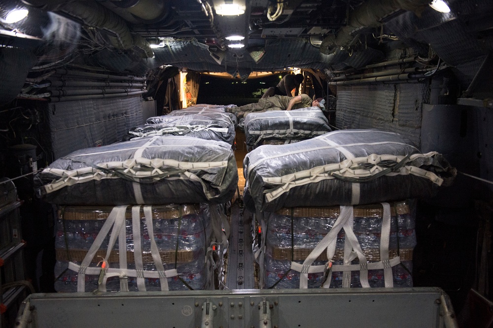 Coalition Resupply Air Drop in Syria